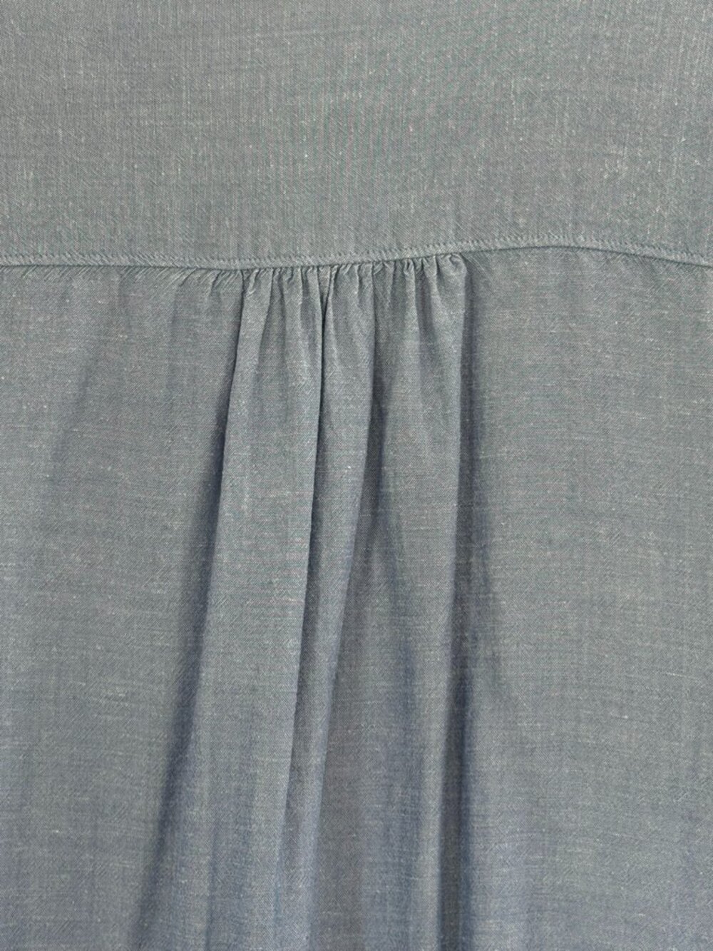 Chambray ShortâSleeve ButtonâUp â Size Large (12/14) - Picture 16 of 16